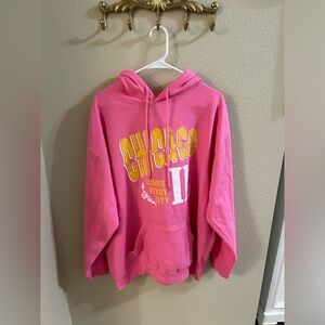 Pink Chicago Oversized Sweatshirt